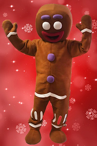 Gingerbread Mascot Character