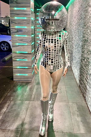 Disco Ball Head Dancers