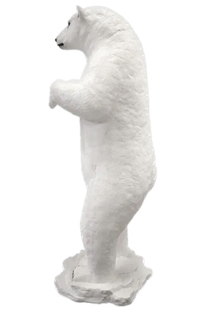 Standing Polar Bear Life Size Statue