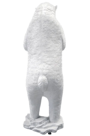 Standing Polar Bear Life Size Statue