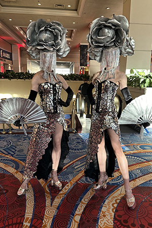 Silver Mirror Rose Costume