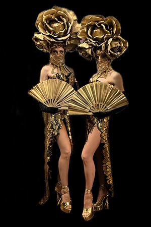 Gold Mirror Rose Costume