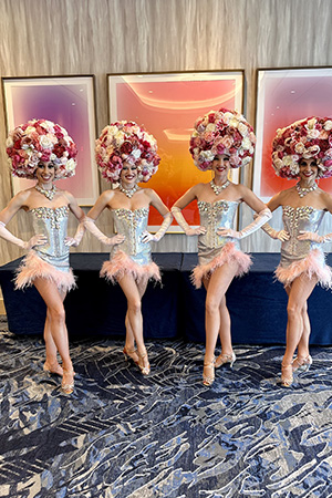 Flower Ball Headdress Costume