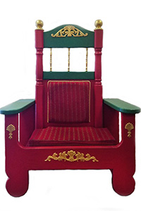 Red and Green Midback Throne